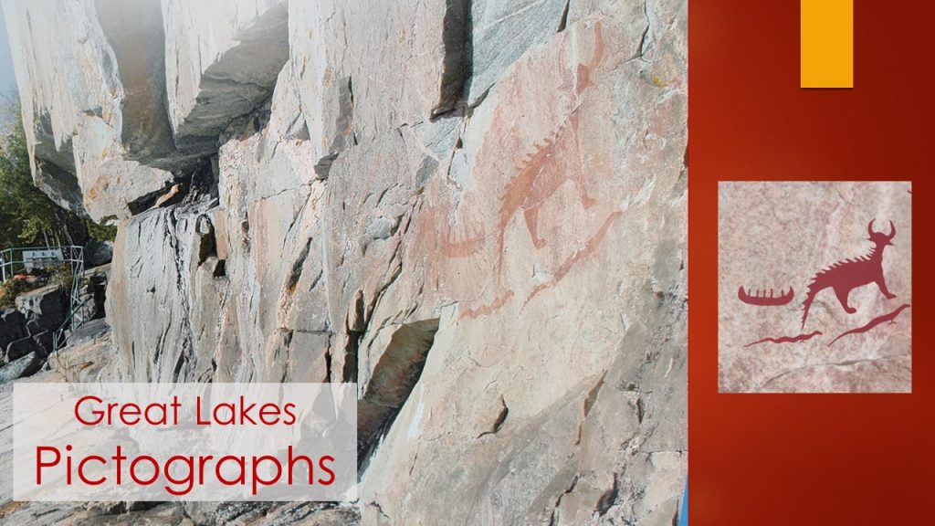 Great Lakes Pictographs - Agawa Rock