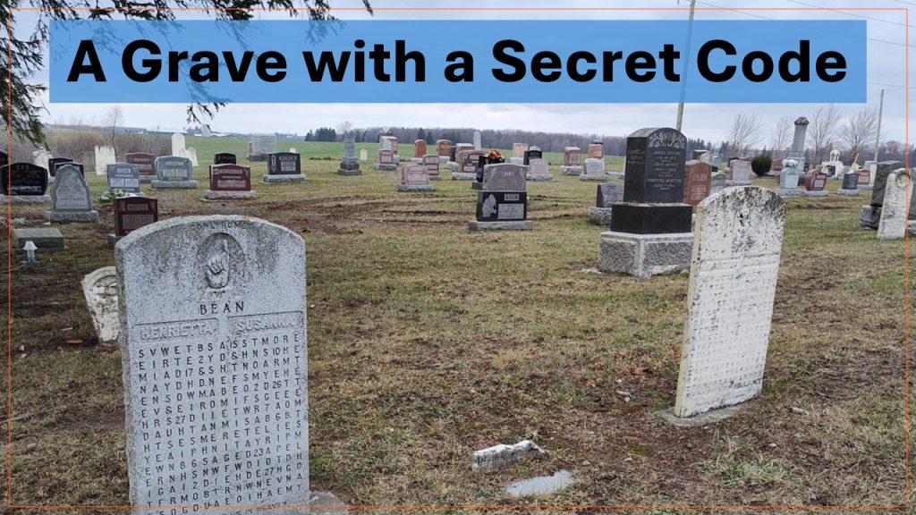 A Grave With A Secret Code